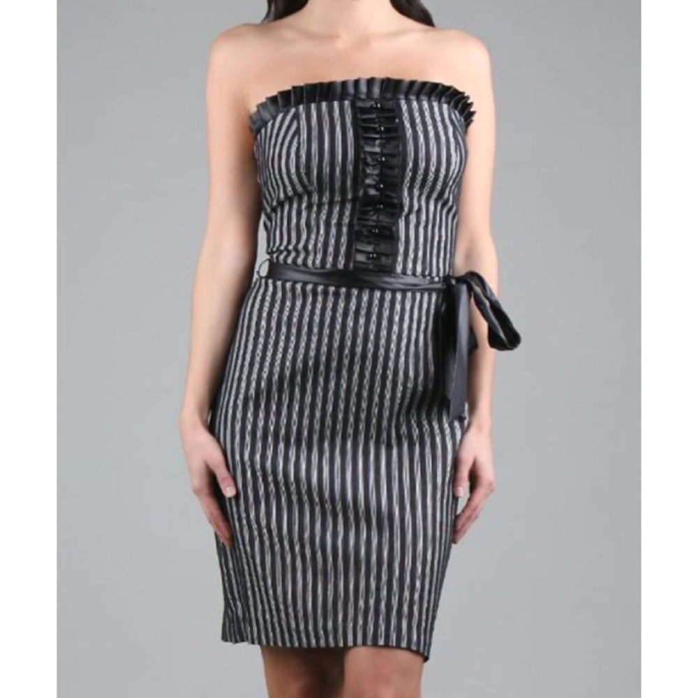 Pinstripe Tube Dress Size 2
